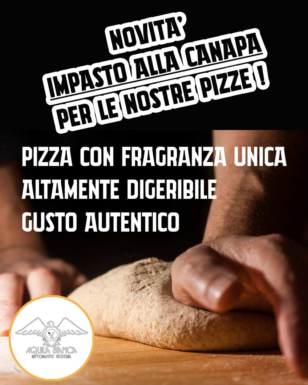 Novità all' Aquila Bianca a Salorno Ristorante Pizzeria specialità pesce
